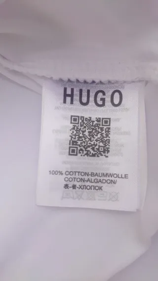 Camiseta HUGO blanca manga larga