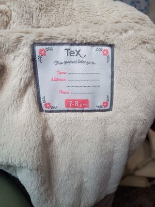 Parka rosa acolchada niña 7/8