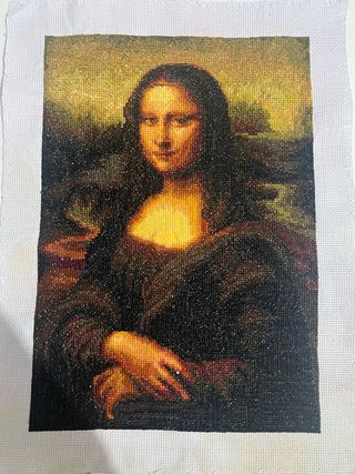 Cuadro Punto de Cruz La Gioconda