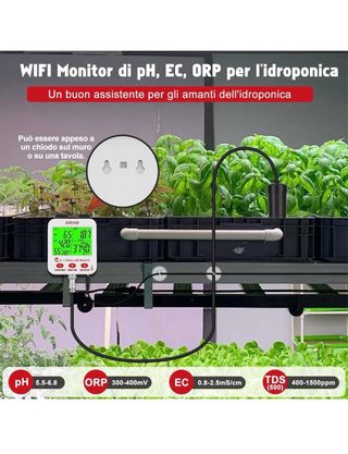 Misuratore pH EC SALT GIDIGI 8 in 1