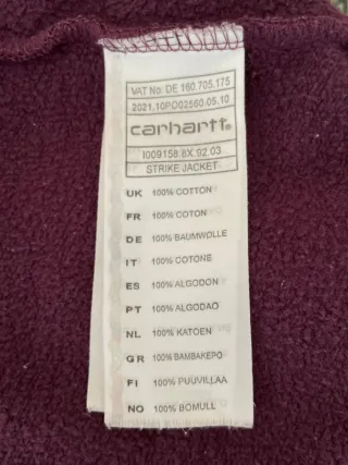 Chaqueta Carhartt Morada Talla S