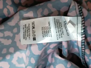 Vicolo Abito Fantasia Animalier Rosso/Nero Tg. S