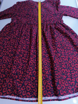 Vicolo Abito Fantasia Animalier Rosso/Nero Tg. S