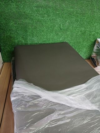 Banco vidaXL - Cuero sintético gris