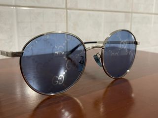 Occhiali Gucci Donna Rotondi Blu Argento