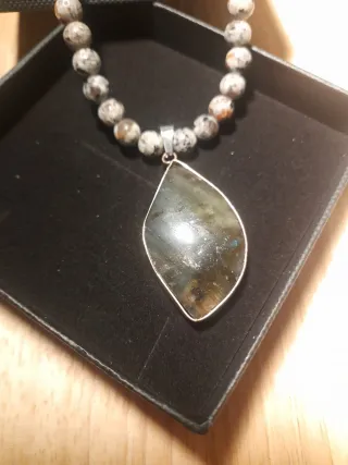 Collar Yooperlita y Labradorita