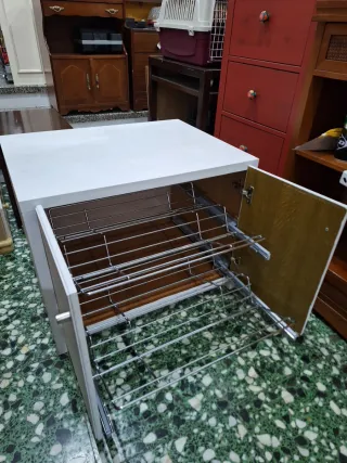 Mueble Zapatero con Carriles Acero inoxidable