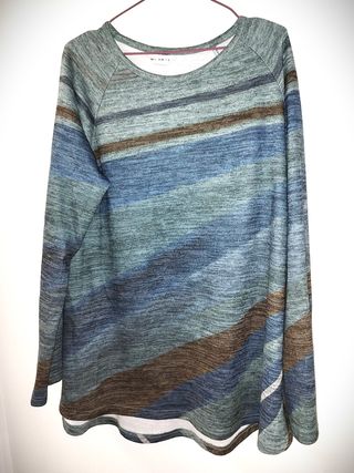 Camiseta manga larga rayas mujer talla única