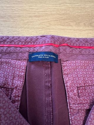 Pantaloni bordeaux tg S Università della Moda