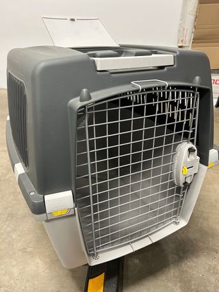 Transportín Perro Grande Gris/Blanco