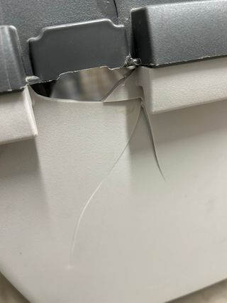 Transportín Perro Grande Gris/Blanco