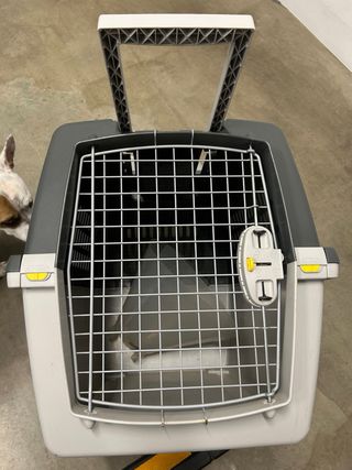 Transportín Perro Grande Gris/Blanco