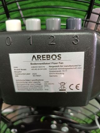 Arebos Ventilador Industrial 50 cm - Ventilador