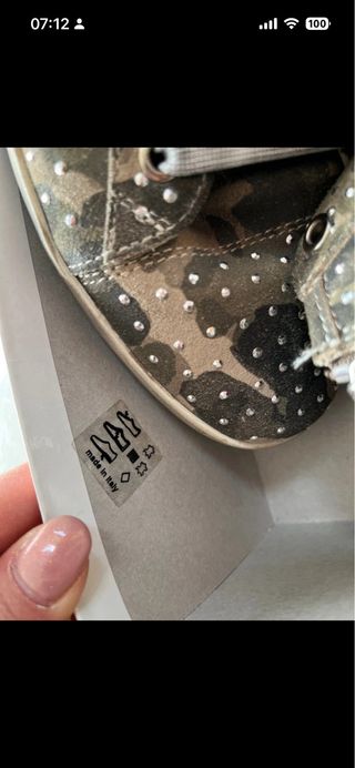 Scarpe alte camouflage