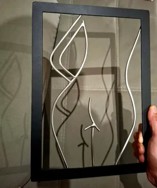 Escultura/cuadro de Acero Inoxidable 316L