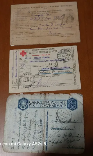 Correspondencia militar I Guerra Mundial