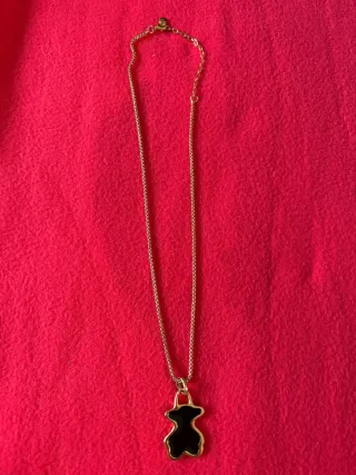 Collar Tous Oso Negro Dorado Original