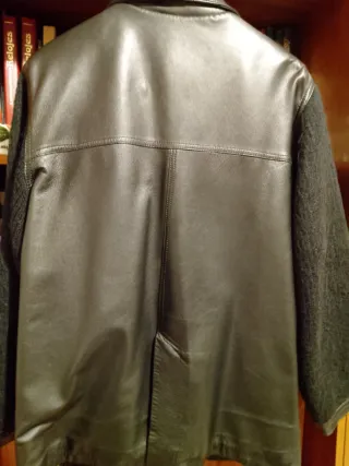 Chaqueta de piel negra mujer