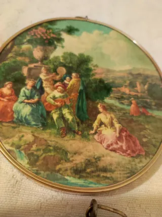 Lote 3 cuadros decorativos antiguos