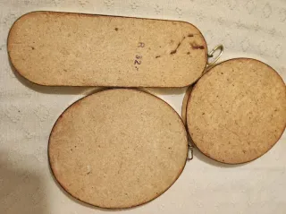 Lote 3 cuadros decorativos antiguos