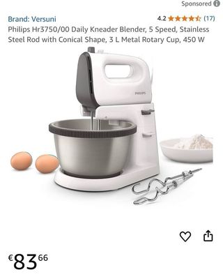 Batidora Philips HR3750/00 - Amasadora