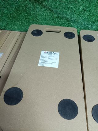 Arebos Plataforma con Ruedas | Plataforma de Carga | Roll Tabla | Tabla de Ruedas | Plataforma para Transporte | Tablero rodante | 6 Unidades | hasta 200 kg de Carga | Incl. Almohadillas de Goma
