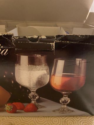 Bicchieri in cristallo Bohemia Claudia - 6 pezzi