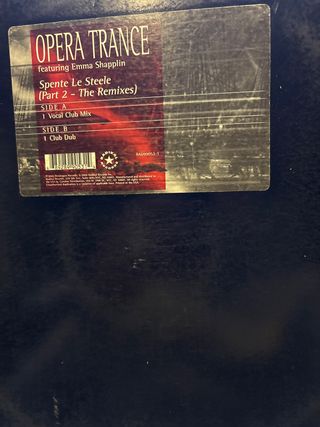 Vinilo Opera Trance - Spente Le Steele Remixes