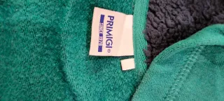 Felpa verde con cappuccio per bambino