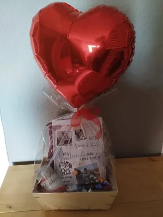 Cesta regalo San Valentín