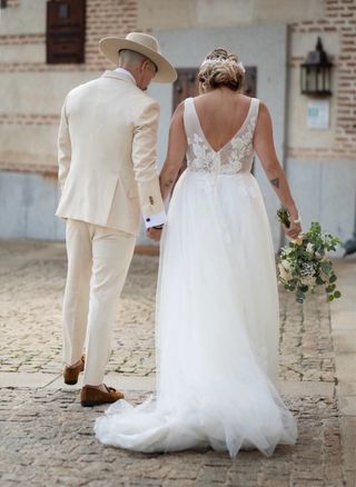 Vestido Novia Pronovias T.42 + Velo Catedral