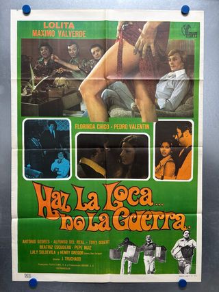 Póster cine Haz la loca... no la guerra, Lolita