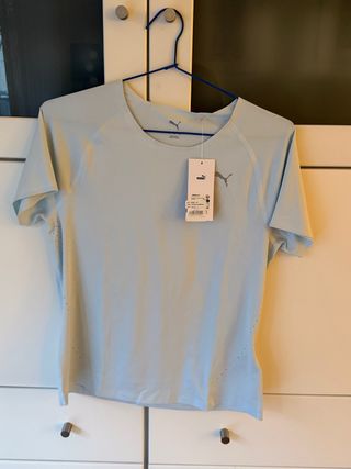 Camiseta deportiva Puma mujer Talla M azul hielo