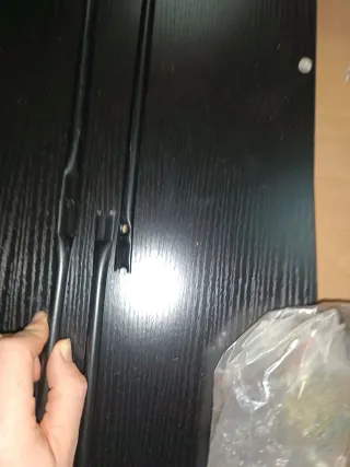 Escritorio oficina 3 estantes negro