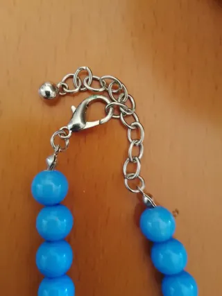 Collana donna blu con ciondolo