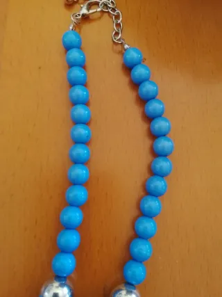 Collana donna blu con ciondolo