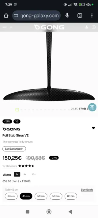 Estabilizador Gong Sirus L