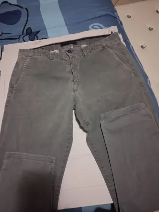 Pantaloni uomo taglia 54 grigio liu.jo filo tirato