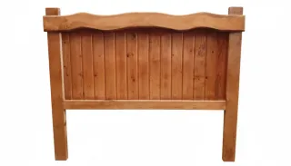 Cabecero de madera rústico