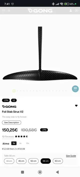 Estabilizador Sirus XXL Gong