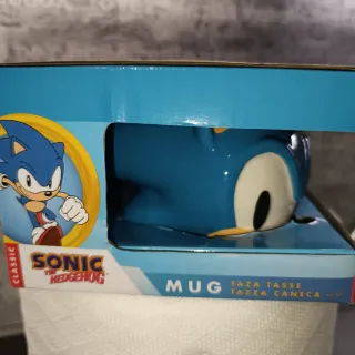 Tazza Sonic The Hedgehog Ceramica Blu