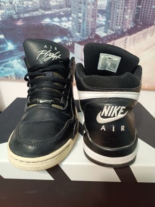 Zapatillas Nike Flight Legacy Negras Blancas