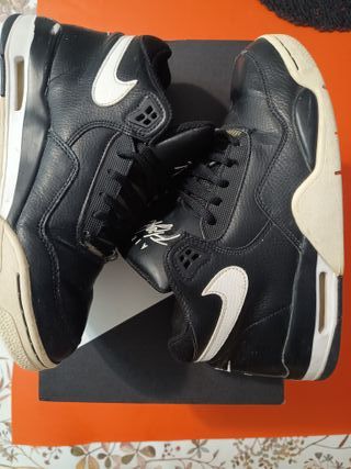 Zapatillas Nike Flight Legacy Negras Blancas