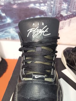 Zapatillas Nike Flight Legacy Negras Blancas