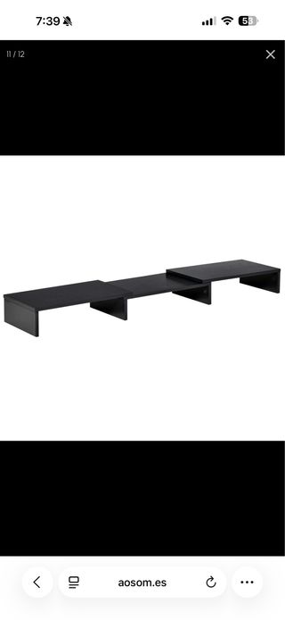 Soporte elevador para monitores.