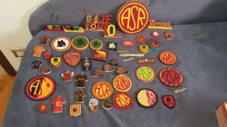 Portachiavi AS Roma in legno