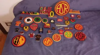 Portachiavi AS Roma in legno