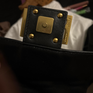 Bolso Fendi Baguette Negro Cadena Mediano