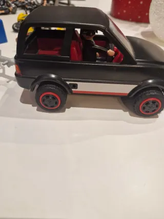 Playmobil Ladrón Coche Moto Caja Dinero