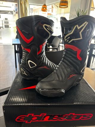 Botas de Moto Alpinestars talla 38  Negras/Rojas